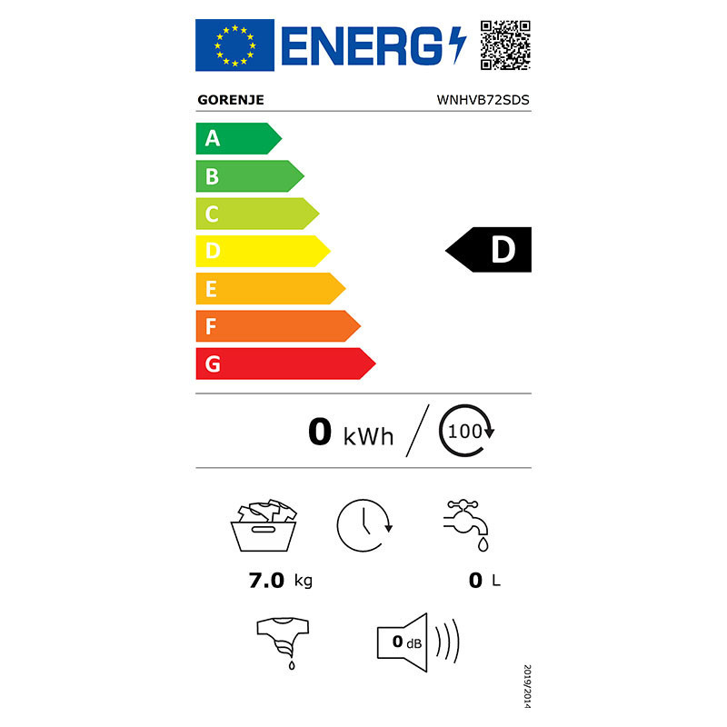 Gorenje mašina za pranje veša WNHVB72SDS