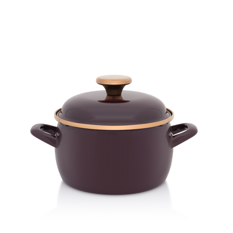 Metalac duboka šerpa BORDO AMOR 16cm/2,2lit