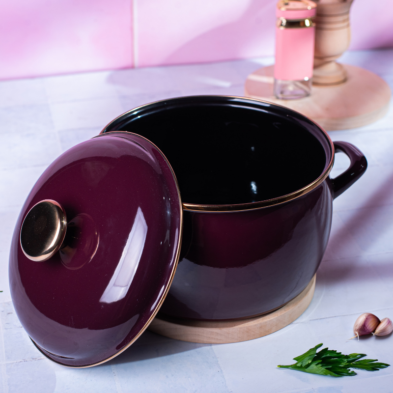 Metalac duboka šerpa BORDO AMOR 16cm/2,2lit