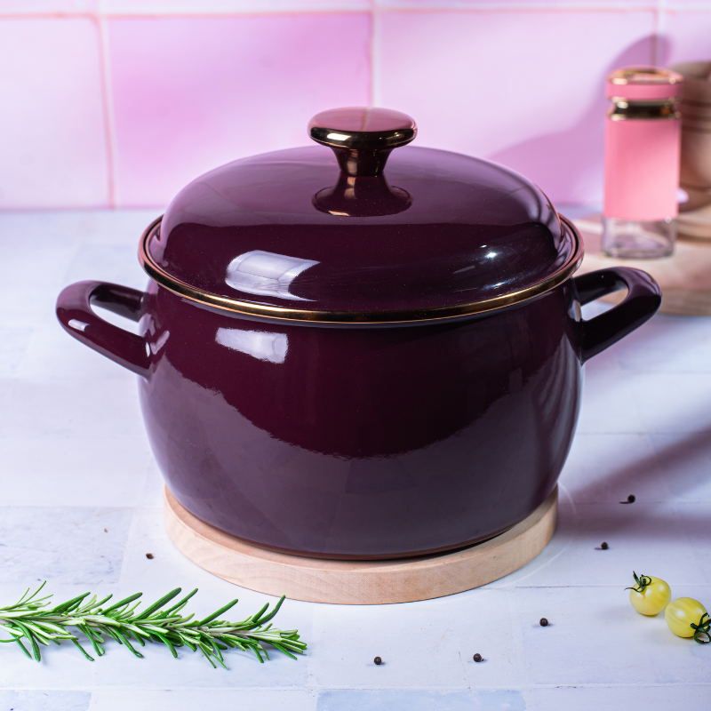 Metalac duboka šerpa BORDO AMOR 20cm/4,2lit