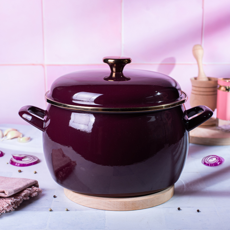 Metalac duboka šerpa BORDO AMOR 24cm/7,5lit