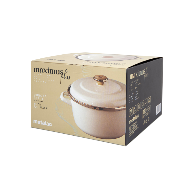 Metalac duboka šerpa MAXIMUS 24cm/5,4lit