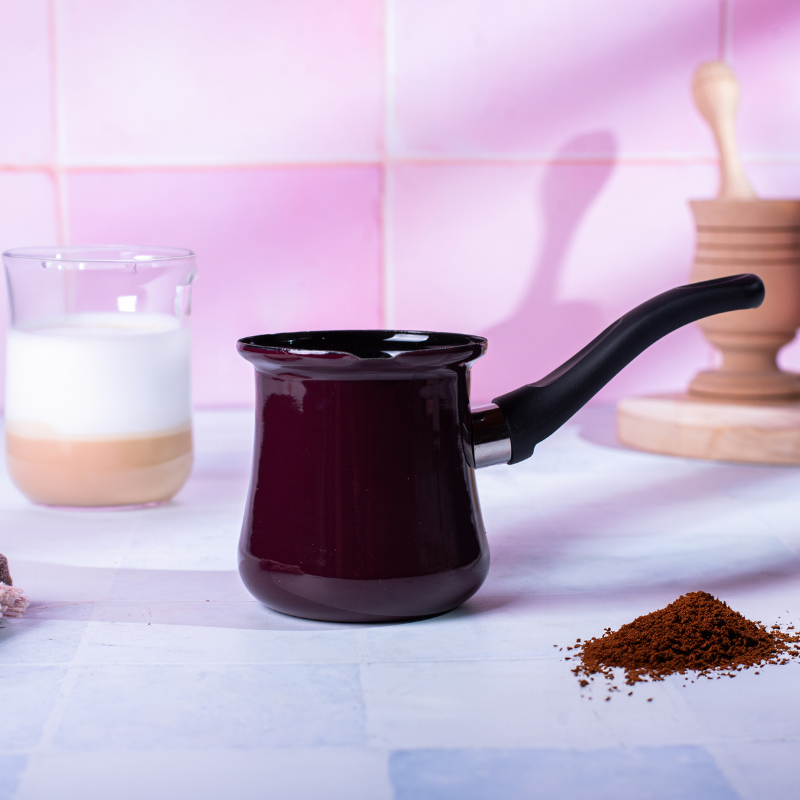 Metalac džezva BORDO AMOR za 4 kafe