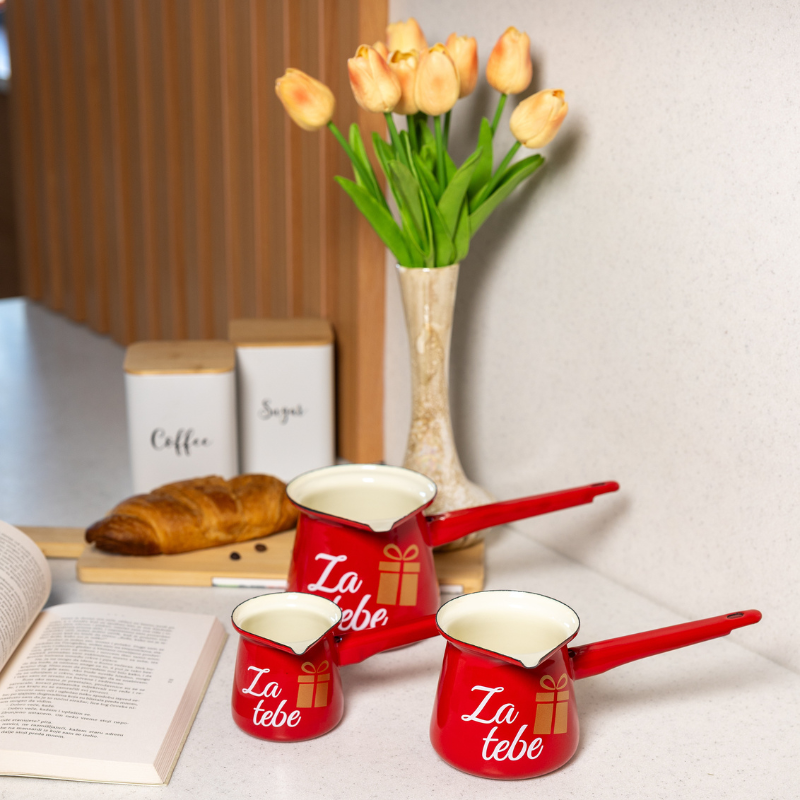 Metalac džezva ZA TEBE za 2 kafe