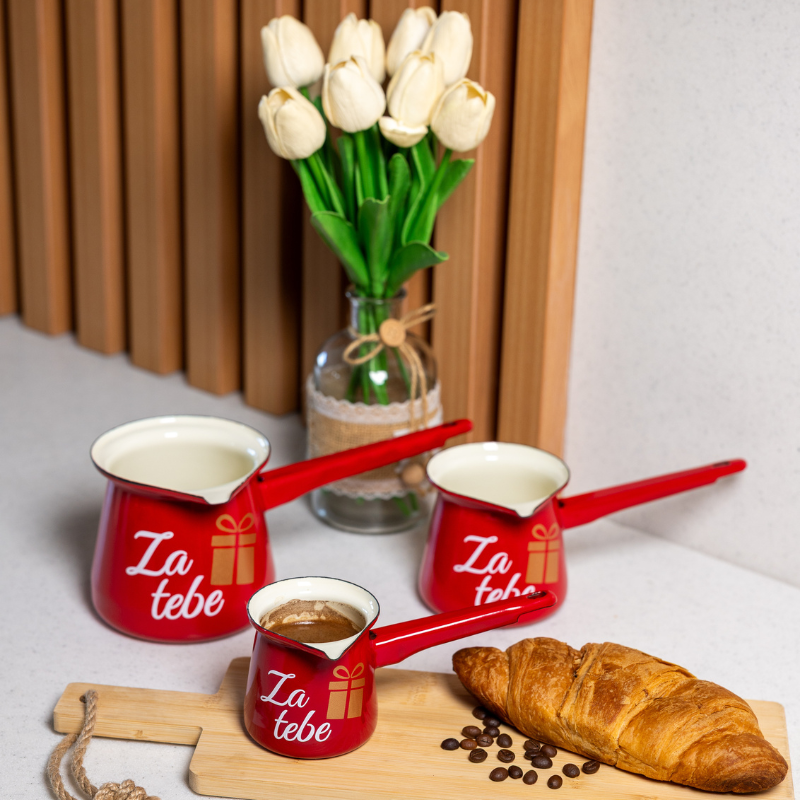 Metalac džezva ZA TEBE za 4 kafe