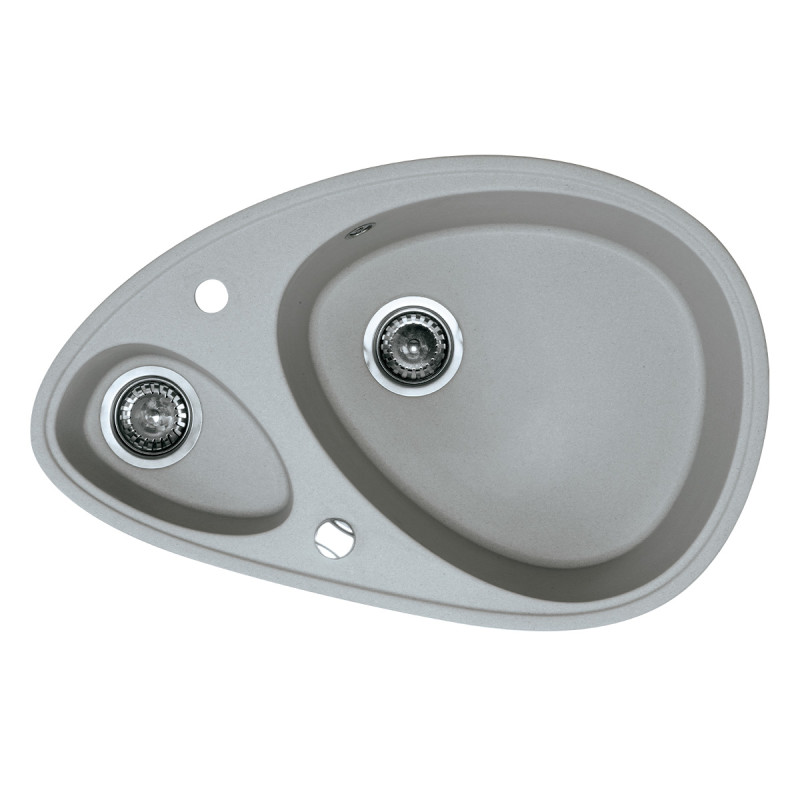 Metalac granitna usadna sudopera xElipse siva 780x500 ø90
