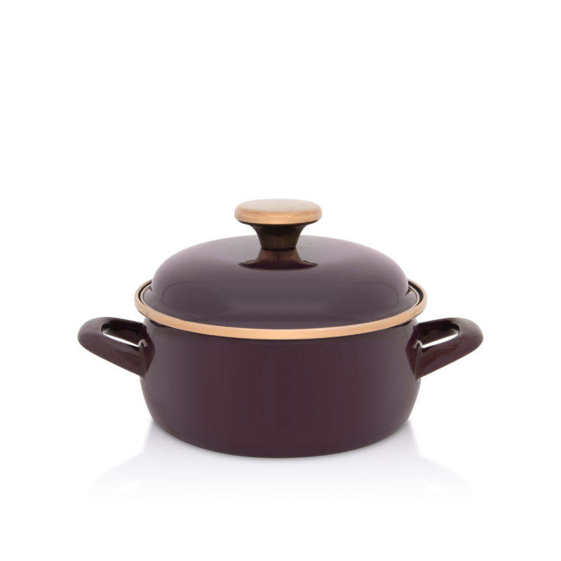 Metalac plitka šerpa BORDO AMOR 16cm/1,5lit