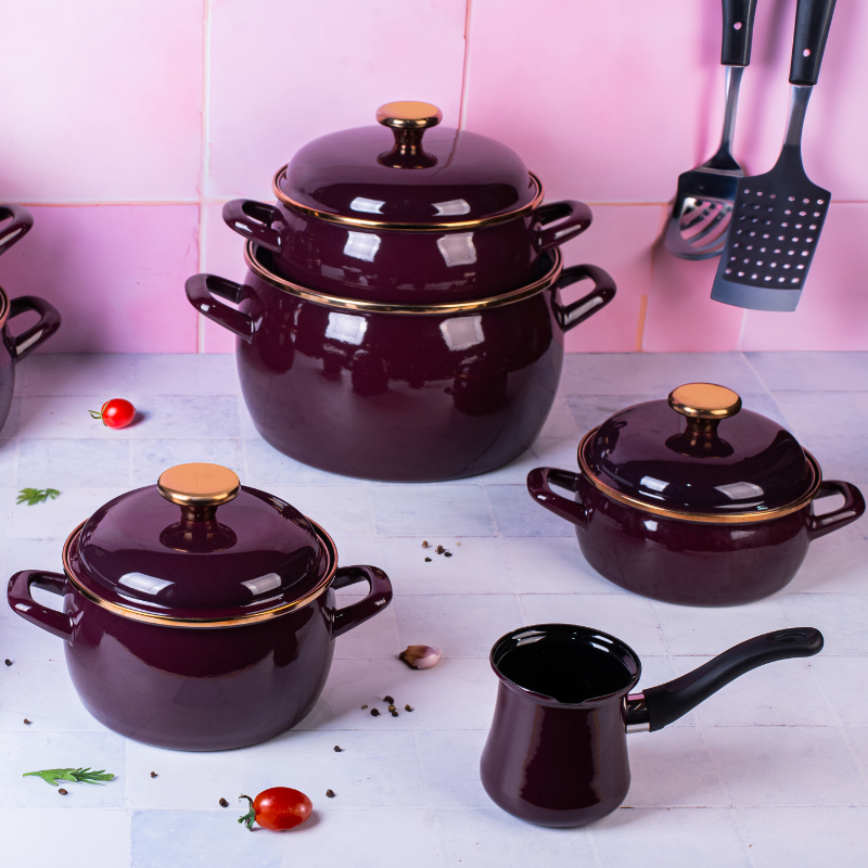 Metalac plitka šerpa BORDO AMOR 16cm/1,5lit