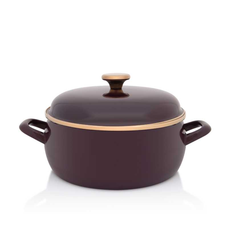 Metalac plitka šerpa BORDO AMOR 24cm/5lit