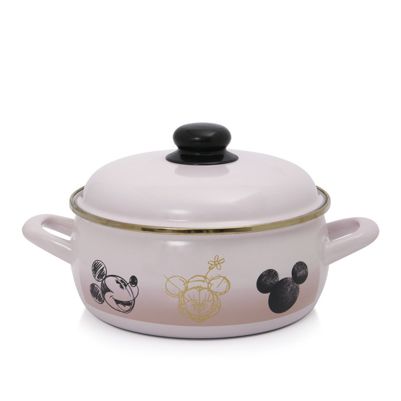 Metalac plitka šerpa DISNEY GOLD PINK 20cm/3,1lit