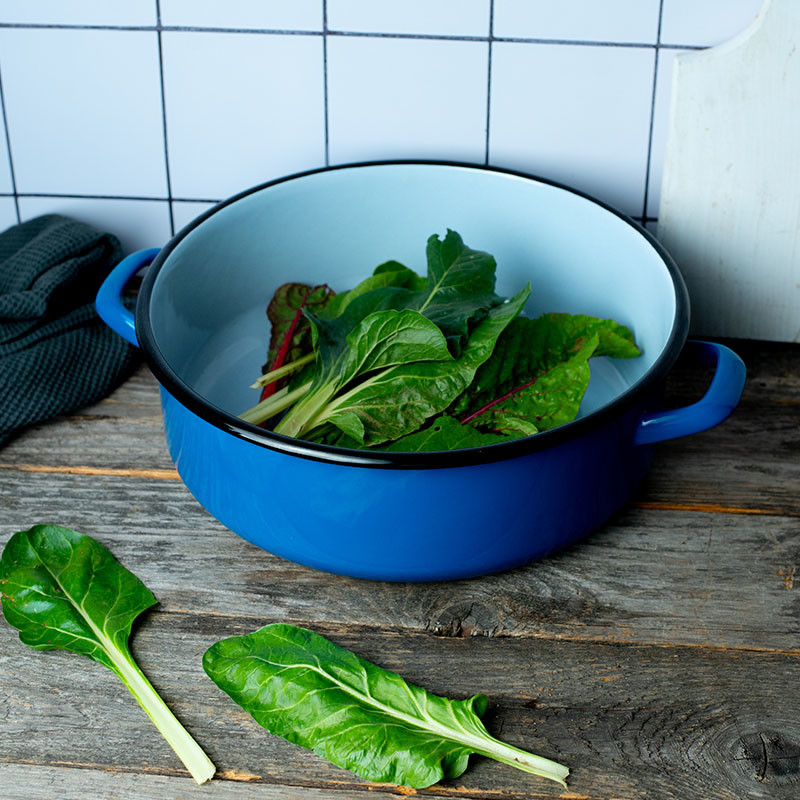 Metalac plitka šerpa KLASI?NA PLAVA 36cm/12lit