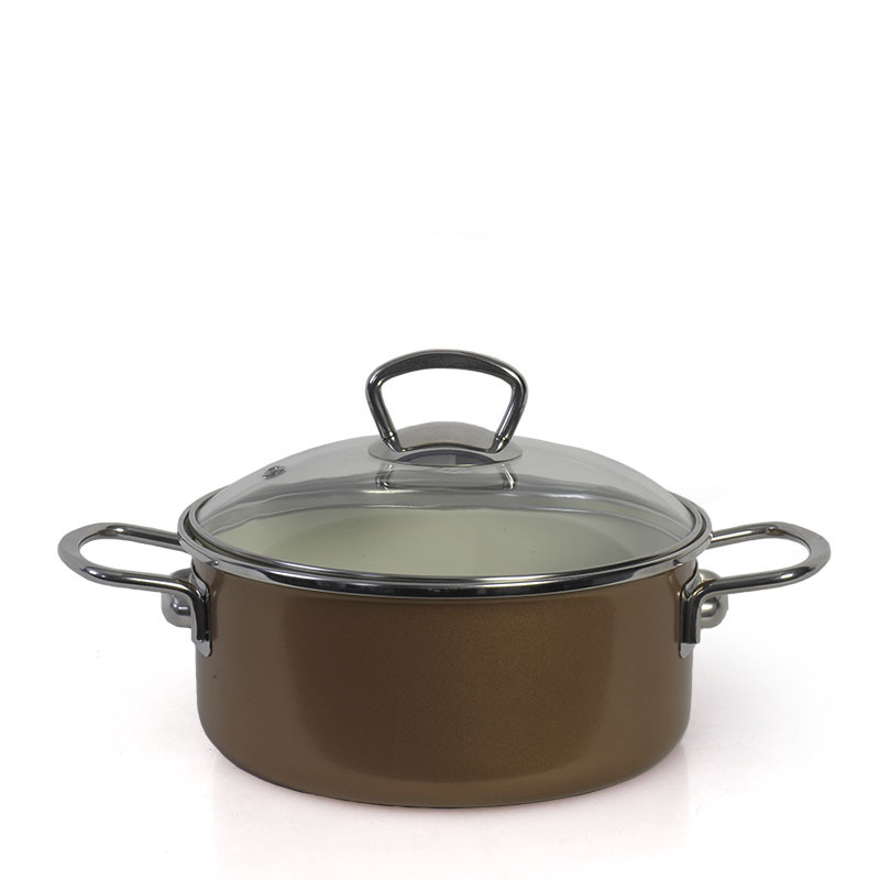 Metalac plitka šerpa METLINE GOLD 20cm/2,75lit