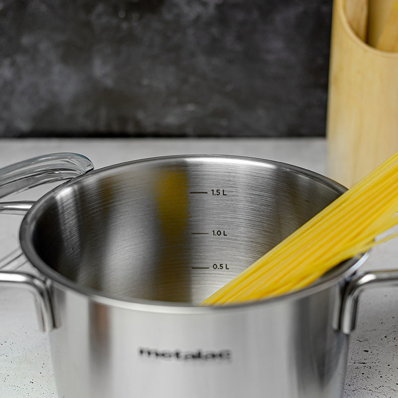 Metalac plitka šerpa SANTINO 16cm/1,3lit