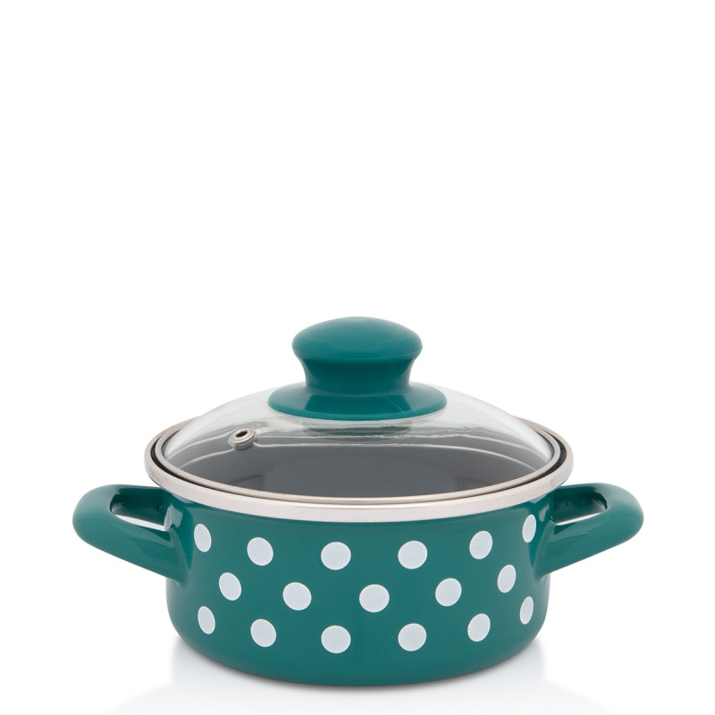 Metalac plitka šerpa ZELENO BIJELE TUFNE 14cm/1lit