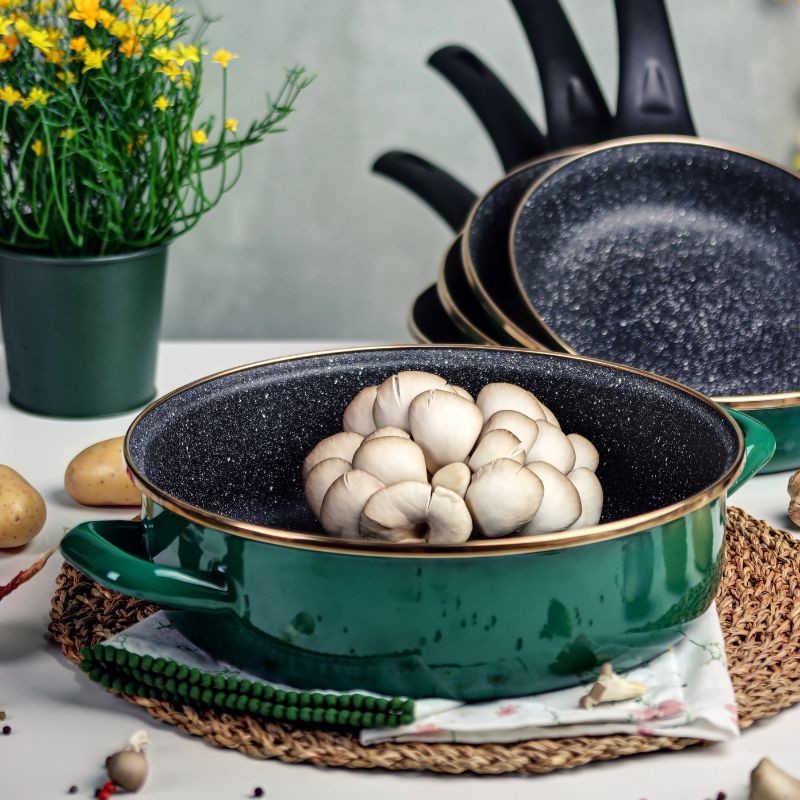 Metalac tartera GRANIT INDUCTION ZELENI BOR 26 cm