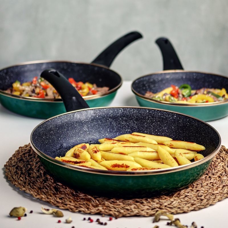 Metalac tiganj GRANIT INDUCTION ZELENI BOR 28 cm