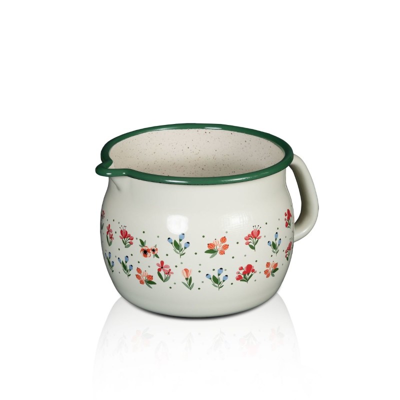 Metalac trbušasto lonče CVIJETNA RADOST 14cm/2lit