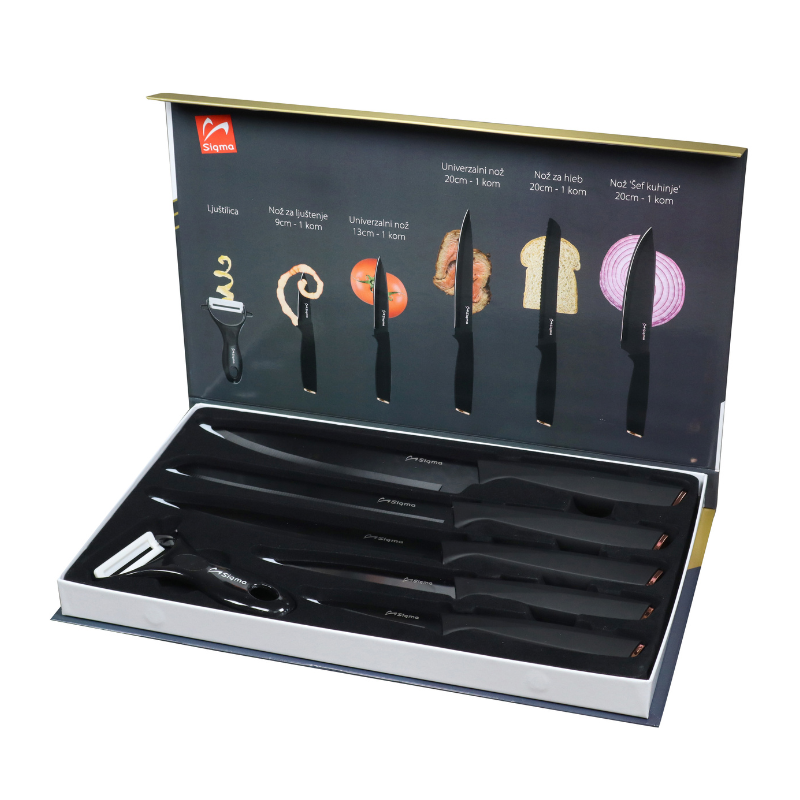 Sigma set noževa 5/1 sa ljuštilicom KK-092B